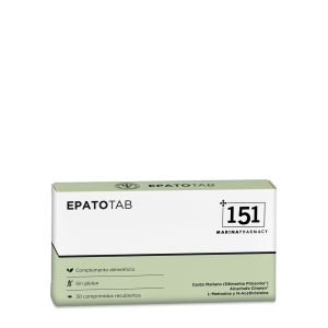 EPATOTAB en presentación de 30 comprimidos recubiertos de 151 Marina Pharmacy