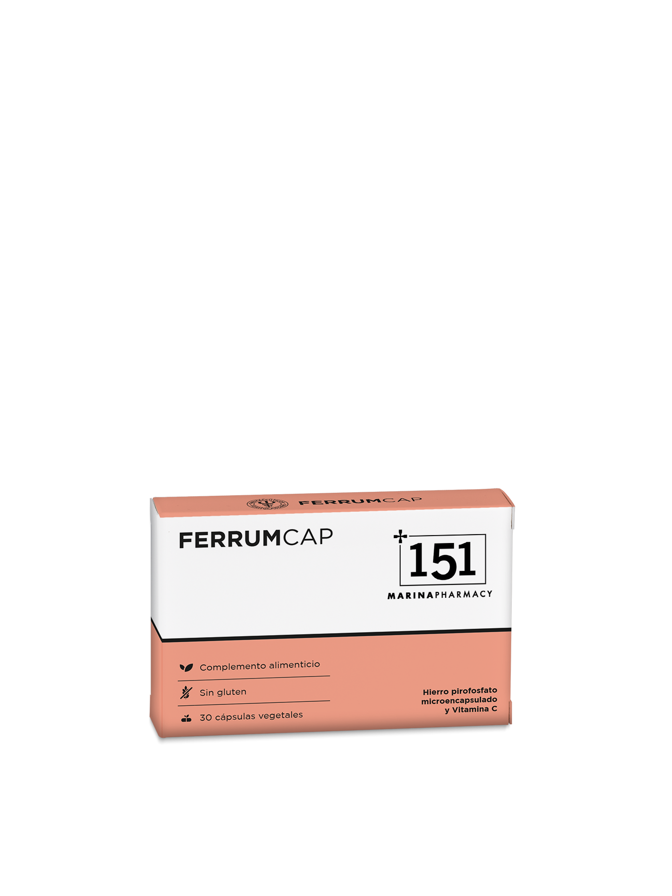 FERRUMCAP en presentación de 30 cápsulas de 151 Marina Pharmacy