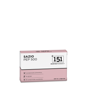 SAZIOPEP en presentación de 30 comprimidos de 151 Marina Pharmacy