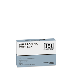 MELATONINA COMPLEX en presentación de 40 comprimidos recubiertos de 151 Marina Pharmacy