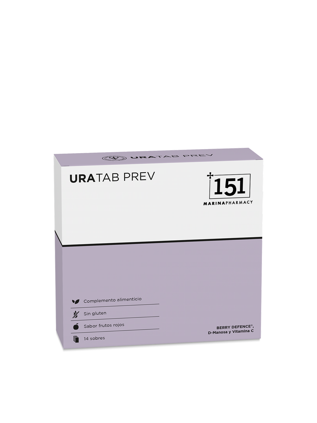 URATAB PREV en presentación de 14 sobres de 151 Marina Pharmacy