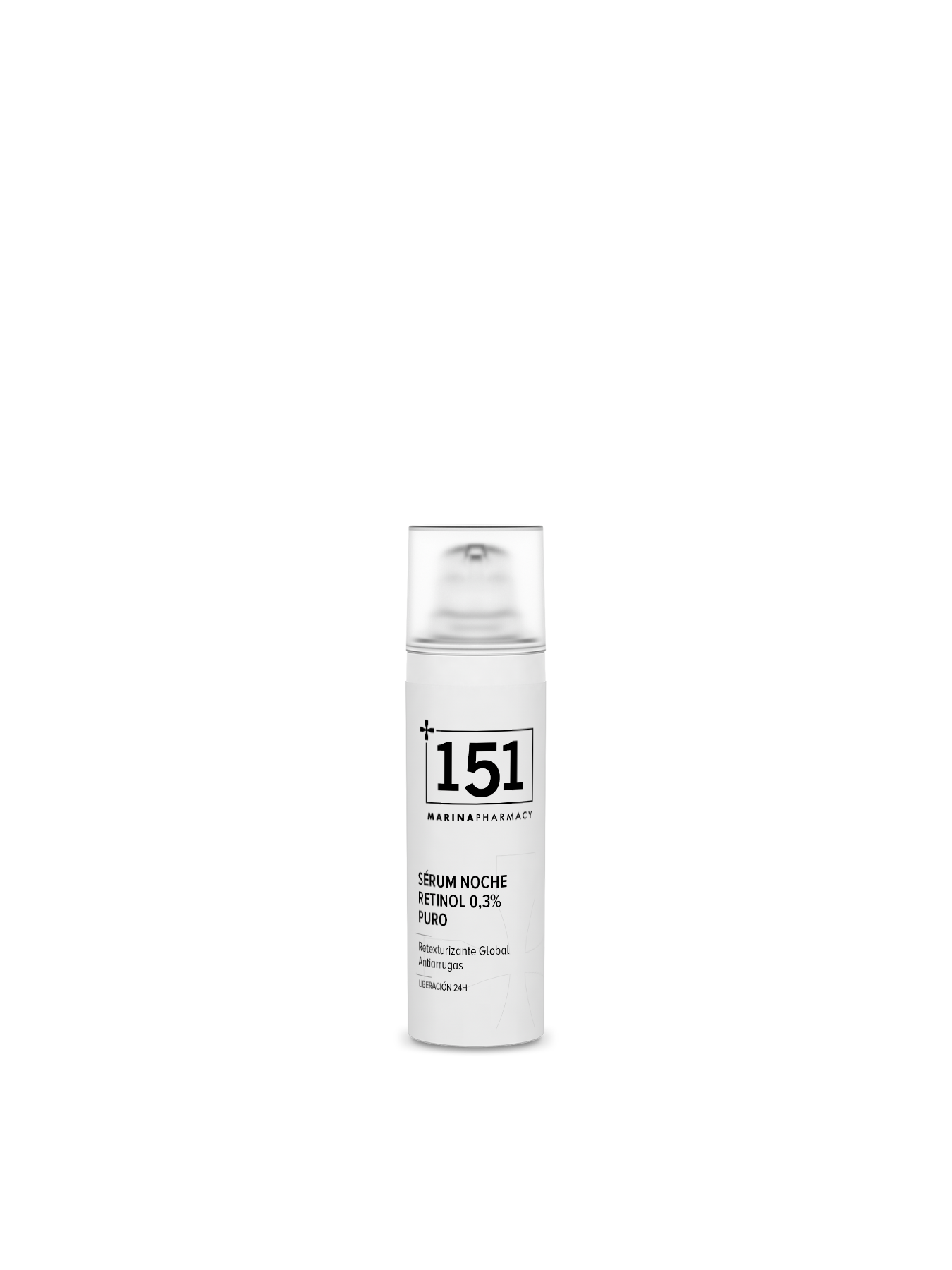 Frasco de 30 ml del sérum de noche con retinol puro al 0,3 % de 151 Marina Pharmacy