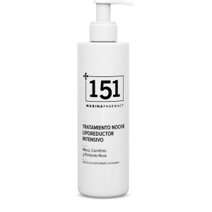 Envase de 250 ml del tratamiento corporal de noche con cafeína y carnitina de 151 Marina Pharmacy