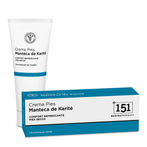 Tubo de 100 ml de crema de pies con manteca de karité y extracto de tomillo de 151 Marina Pharmacy