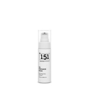 Frasco de vidrio de 30 ml con dosificador del gel renovador de noche con complejo glicólico de 151 Marina Pharmacy